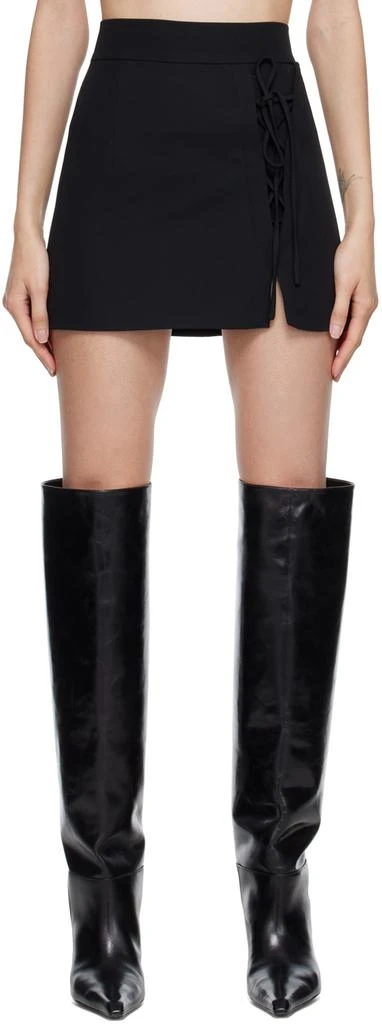 Yuzefi Black Laced Miniskirt 1