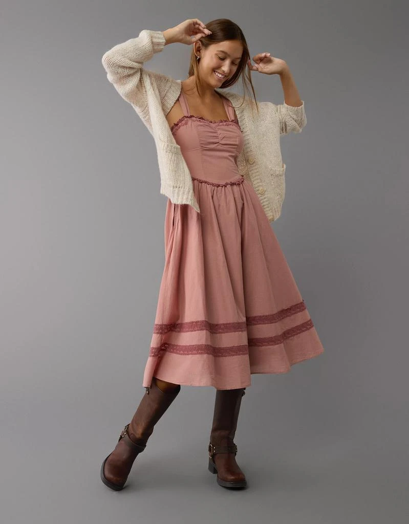 Shop AE Corset V-Waist Midi Dress on Sale at BeyondStyle  Get 60% Off AE  Corset V-Waist Midi Dress with Limited-Time Flash Deals, Exclusive  Discounts, and Special Offers. Enjoy Unbeatable Savings on
