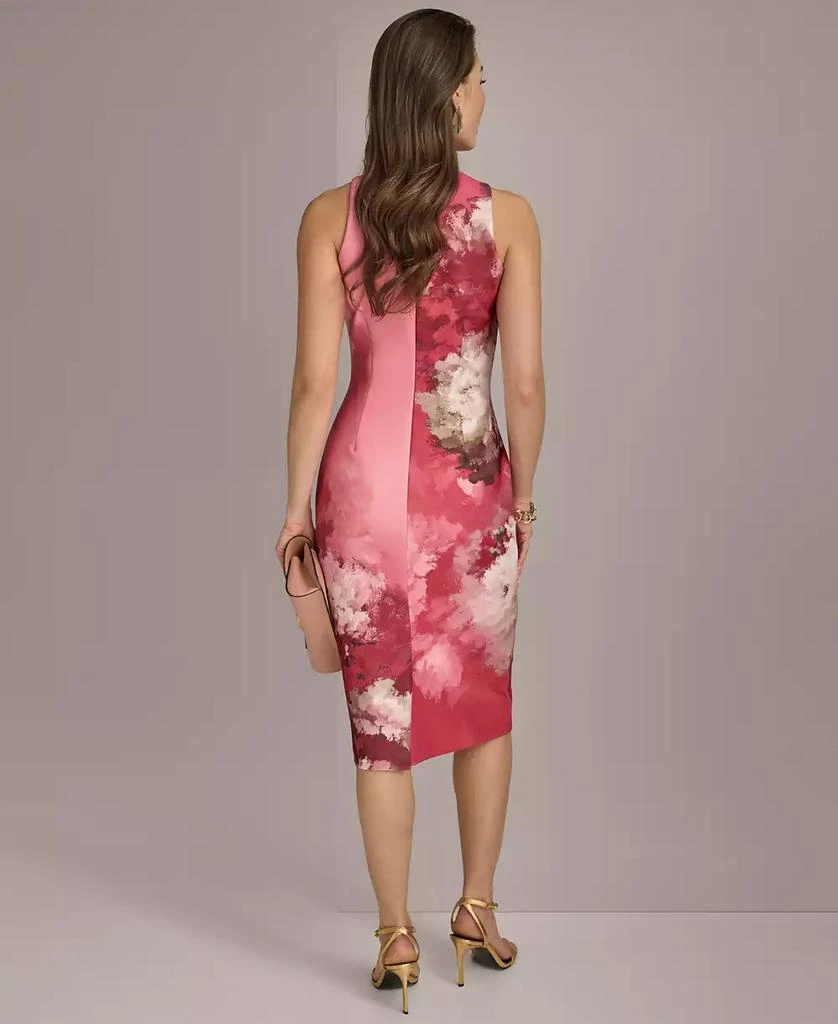 Donna Karan Women's Floral-Print Midi Sheath Dress 3