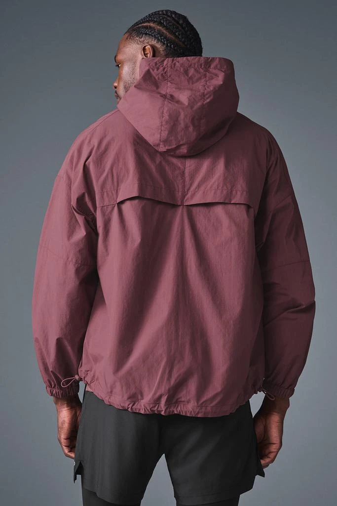 Alo Vantage Nylon Ripstop Track Jacket - Burgundy Truffle 2
