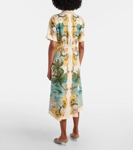 farm rio printed shirt dress New women's XXS Farm Rio x Anthropologie printed maxi shirt dress