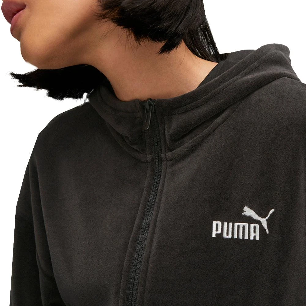 Puma Essentials Elevated Velour Full Zip Hoodie 5