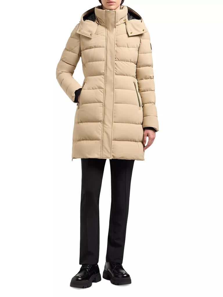 ダウンジャケット・コート Moose Knuckles Watershed 3 parka w/ gold details 80I-W2M003 Moose Knuckles Watershed 3 Parka Shearling Gold | Saks Fifth