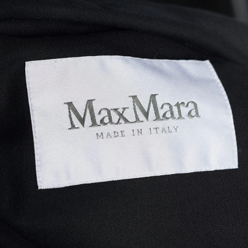 Max Mara Max Mara Black Cotton Dover Wide-leg Cady Jumpsuit M 4