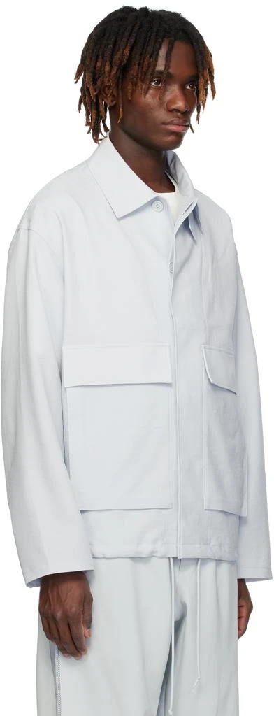 Y-3 Gray Sport Uniform Coach Jacket 2