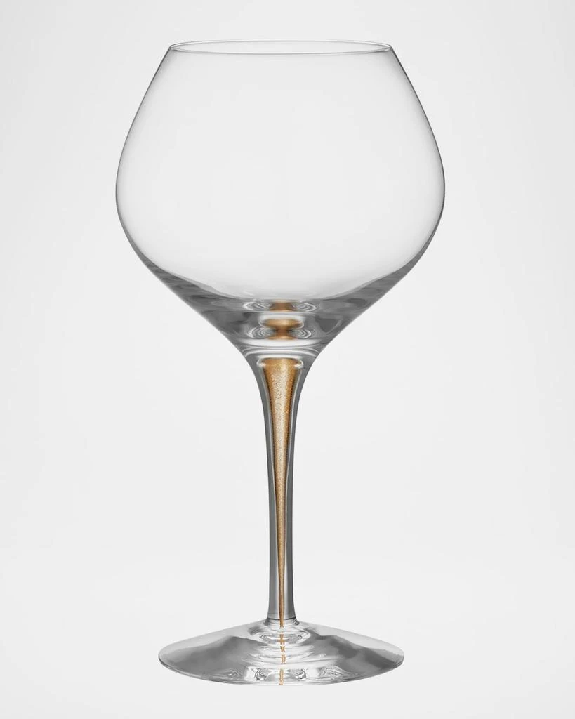 Orrefors Intermezzo Gold Bouquet Wine Glasses, Set of 2 2