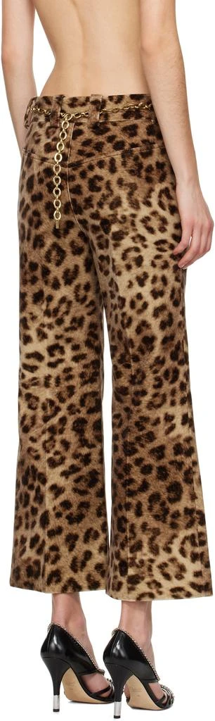 Chloé Brown Cropped Bootcut Trousers 3