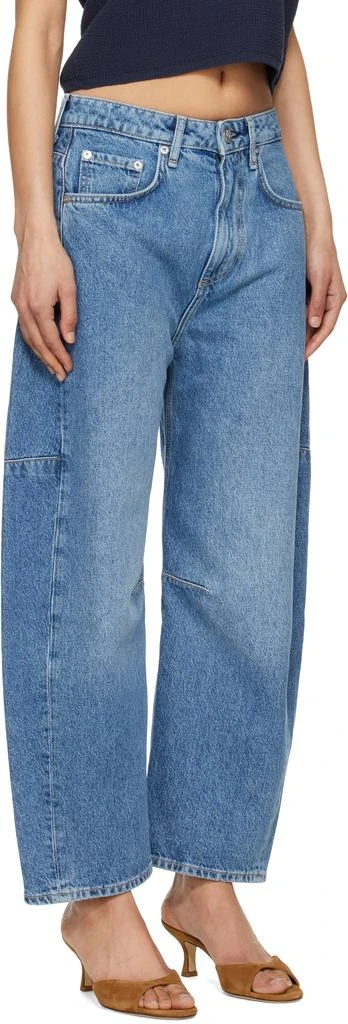 Rag & Bone Blue Charlie Ankle-Length Barrel Jeans 2