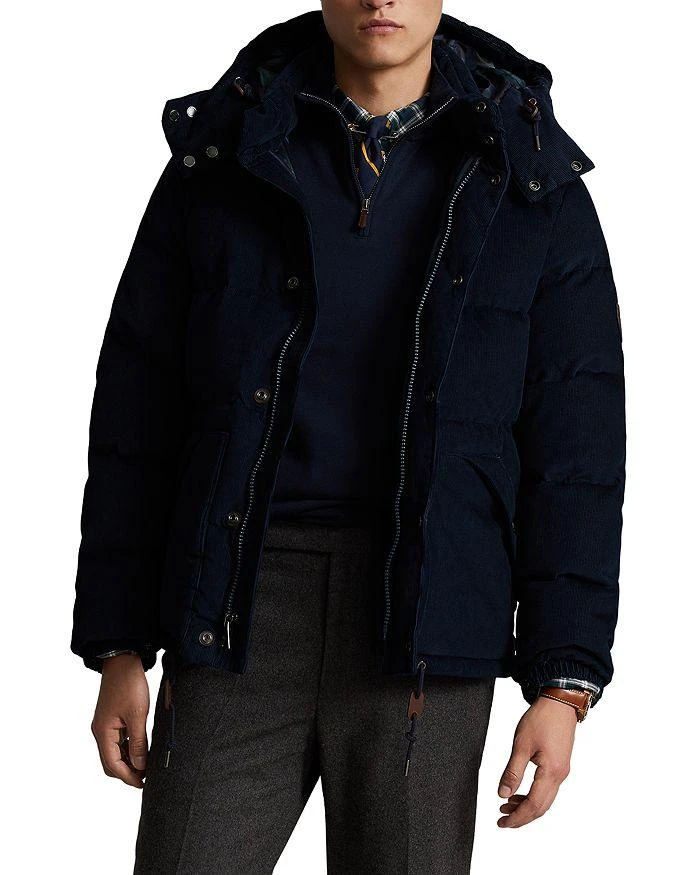 Polo Ralph Lauren Cotton Corduroy Water Repellent Removable Hood Down Jacket 6