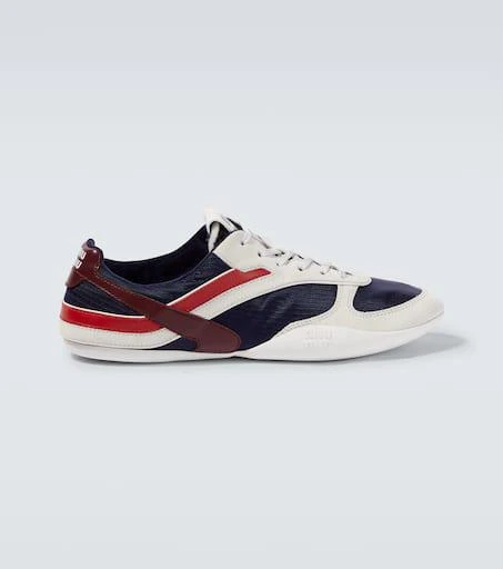 Miu Miu Gymnasium suede-trimmed sneakers 1