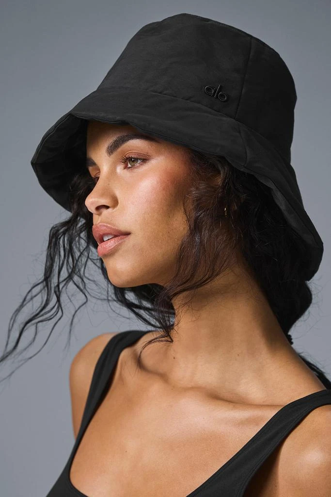 Alo Yoga Good Shade Puffer Bucket Hat - Black 3