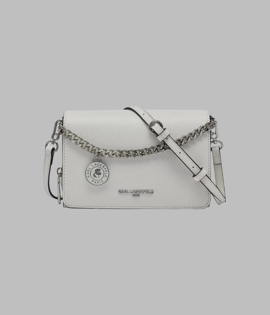 Karl Lagerfeld Paris LOURDES LEATHER CROSSBODY 1