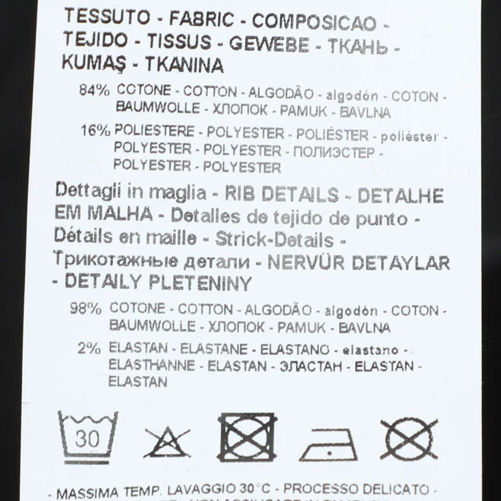 Emporio Armani Emporio Armani Black Jersey Logo Print Cotton Sweatshirt M 6