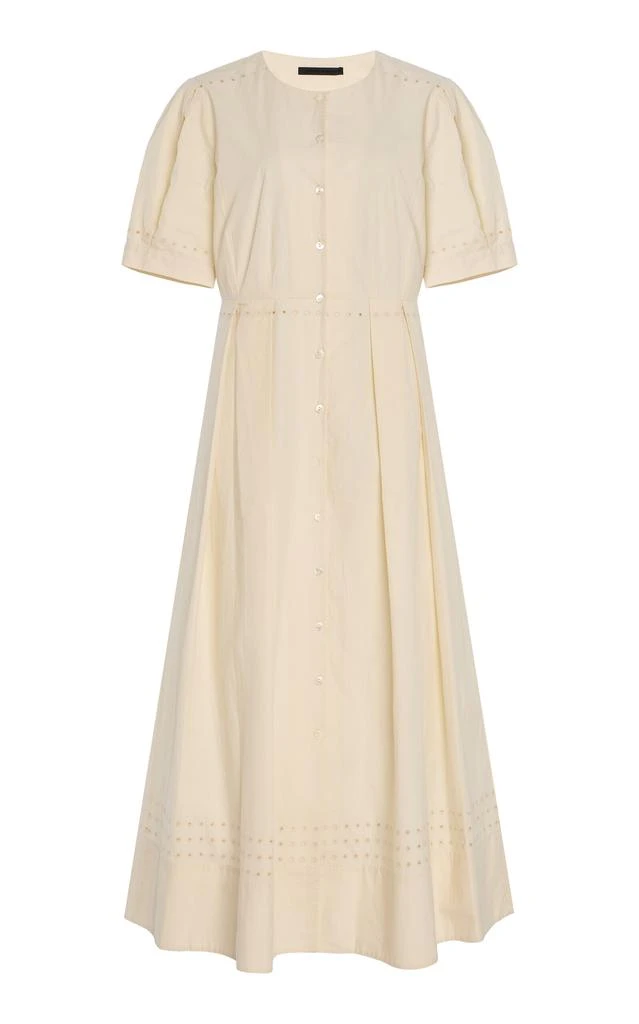 Jenni Kayne Jenni Kayne - Harper Cotton Midi Dress - Ivory - XS - Moda Operandi 1