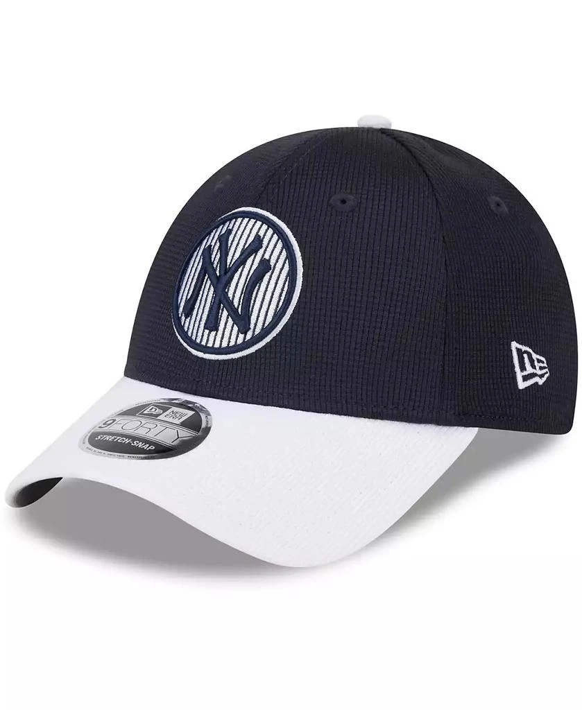 New Era Men's Navy New York Yankees 2024 Batting Practice 9FORTY Adjustable Hat 1