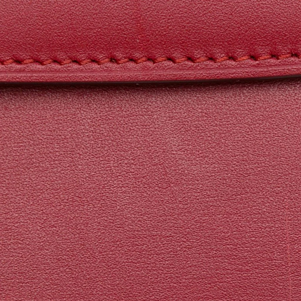 Celine Celine Red Medium Calfskin Classic Box Bag 10