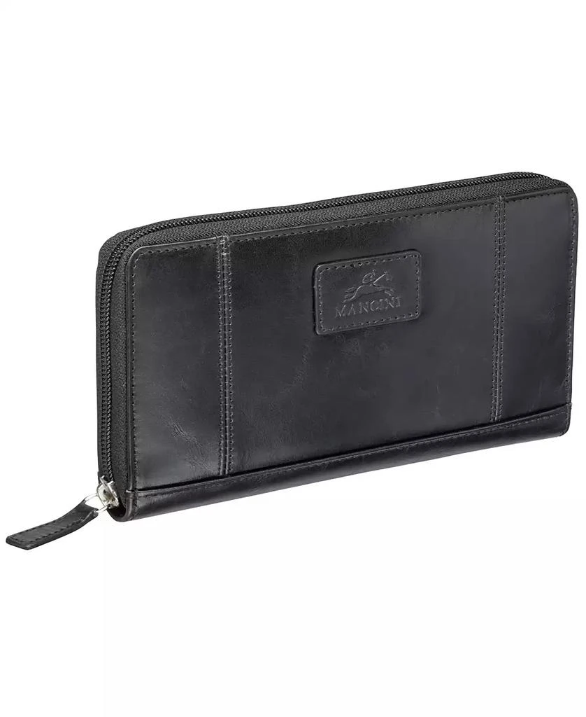 Mancini Leather Goods Men's Casablanca Collection Clutch Wallet 3