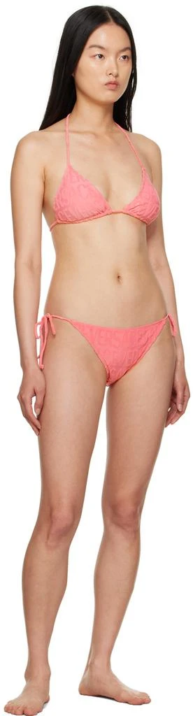 Versace Pink Dua Lipa Edition Allover Bikini Bottom 4