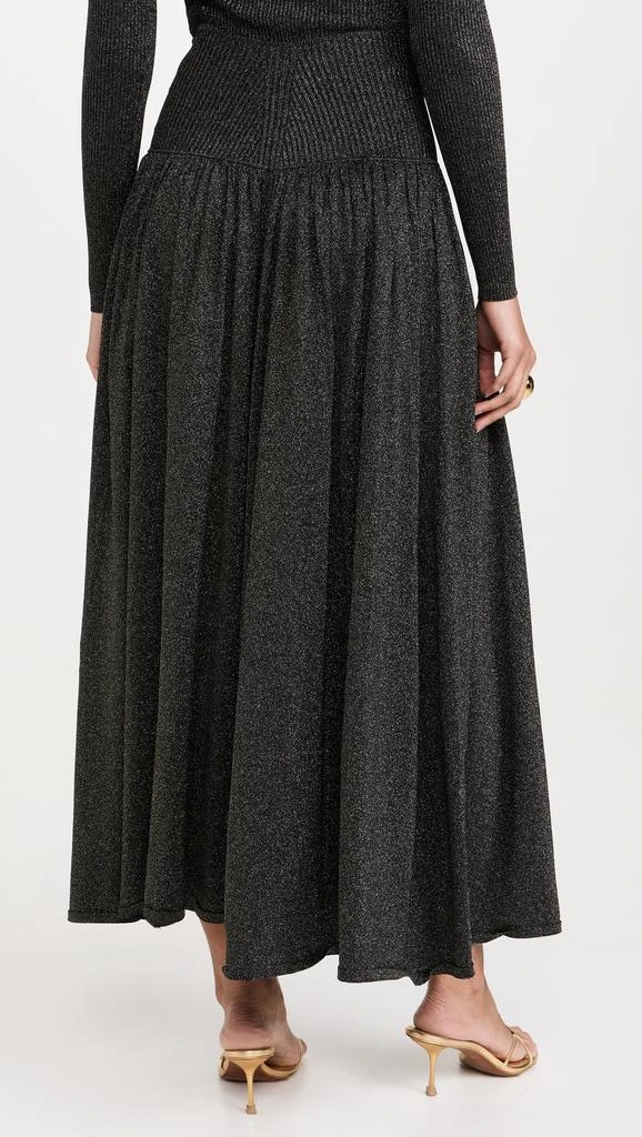 Zimmermann Crush Metallic Flare Skirt 2