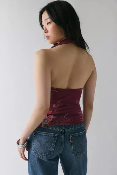 Silence + Noise Silence + Noise Coyote Cowl Neck Halter Top 2