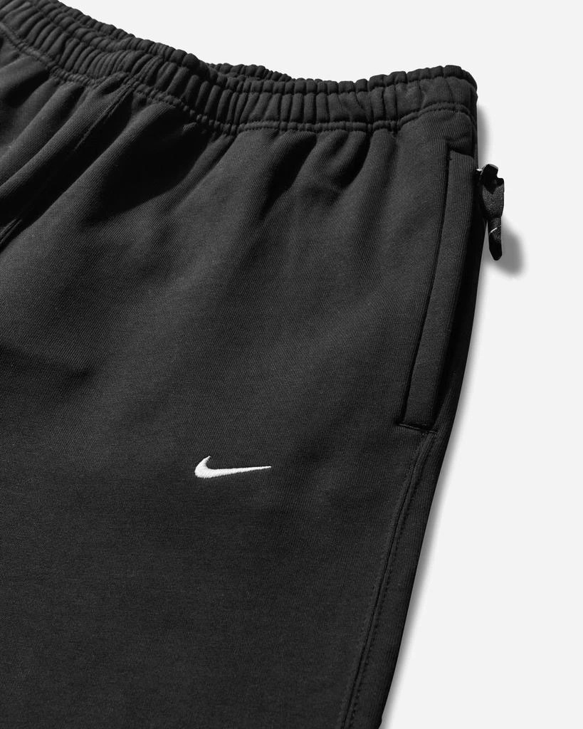 NIKE Men's Solo Swoosh Open Hem Fleece Sweatpants Black 3