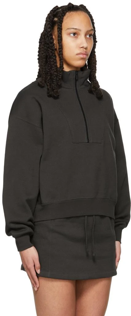 Fear of God ESSENTIALS Black 1/2 Zip Pullover Sweatshirt 2