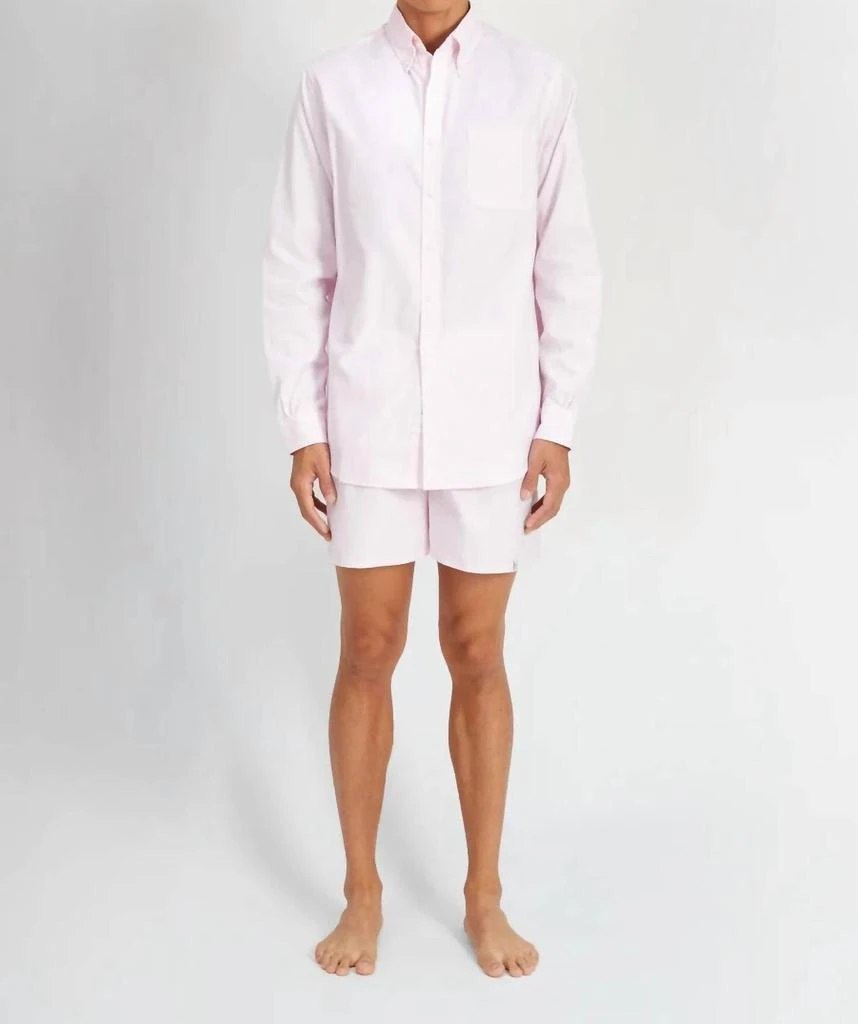 SLEEPY JONES Penn Shirt Unisex In Pink 3
