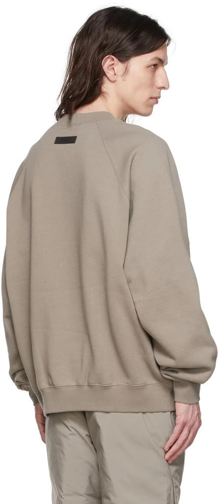 Fear of God ESSENTIALS Taupe Cotton Sweatshirt 3