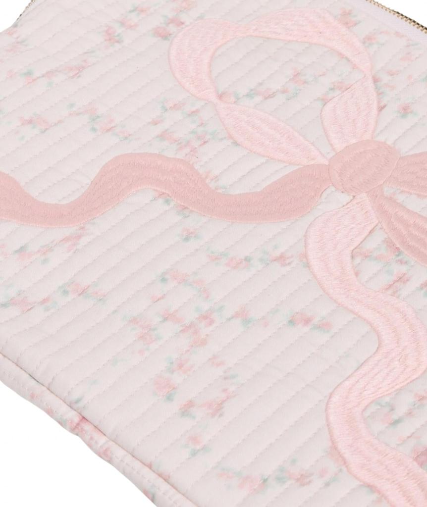 LOVESHACKFANCY Loveshackfancy - Women's Quilted Bow Laptop Case