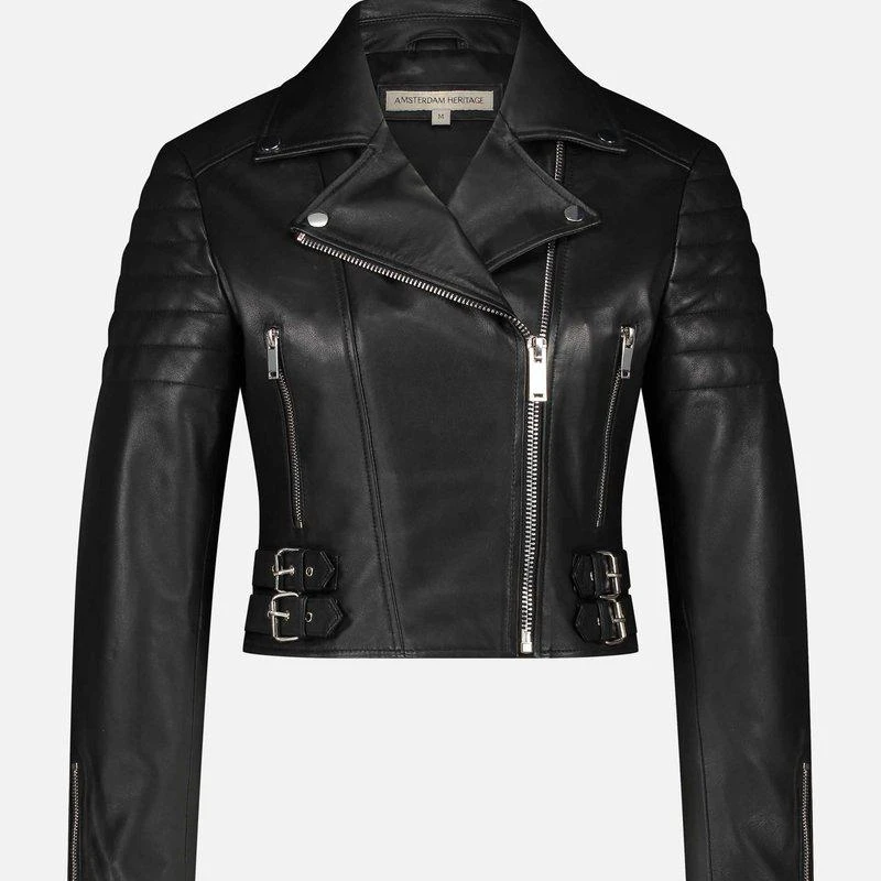 Amsterdam Heritage Cecilia | Leather Motorcycle Jacket 1