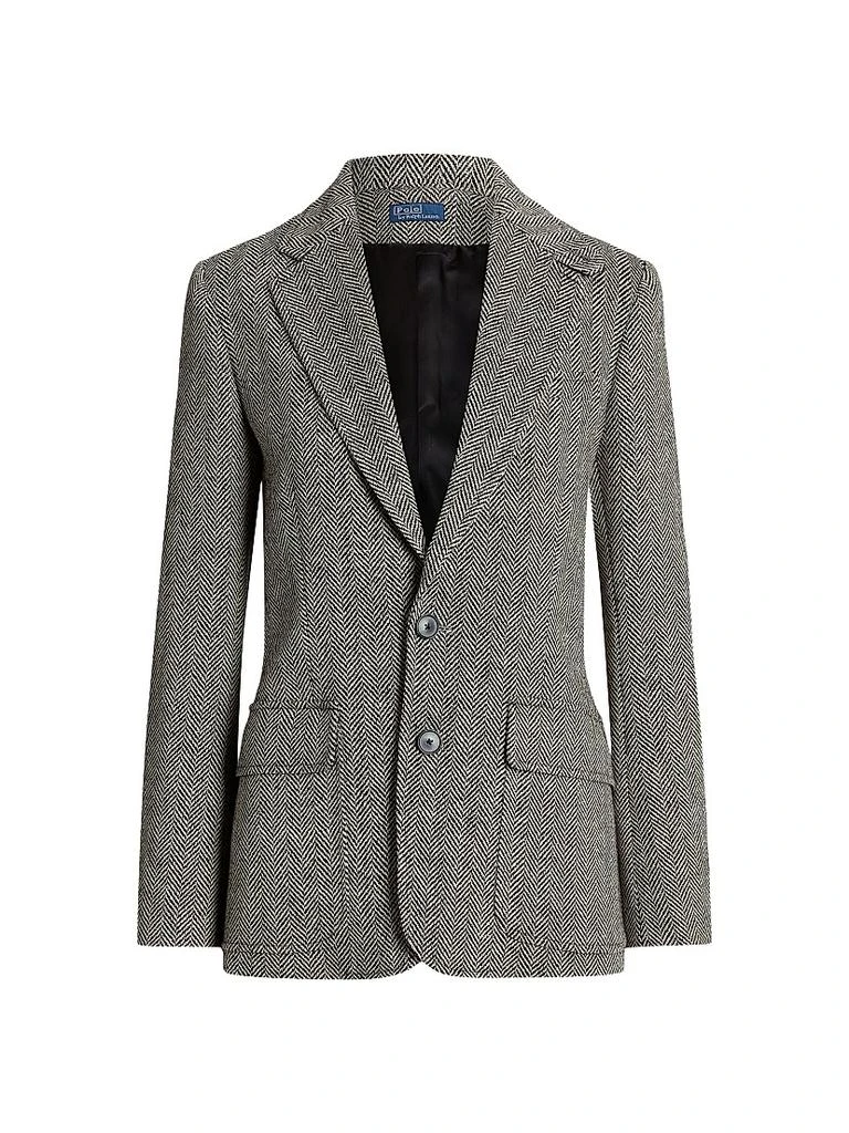 Ralph Lauren Linen-Blend Herringbone Single-Breasted Blazer 1