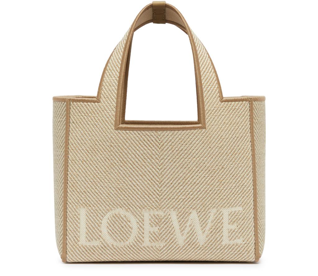 【最終値下げ】LOEWE FONT TOTE SMALL トートバッグキャンバス Loewe Small LOEWE Font Tote in jacquard canvas - Tote Bags - Free