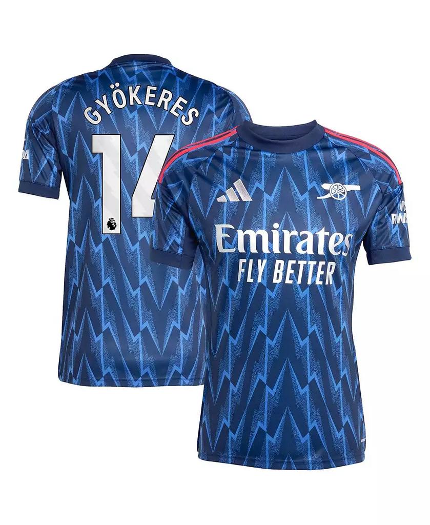 Adidas Men's Viktor Gyökeres Blue Arsenal 2025/26 Away Replica Player Jersey