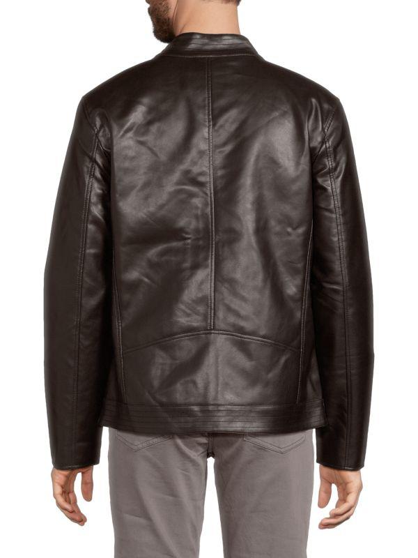 Slate & Stone Faux Leather Racer Jacket