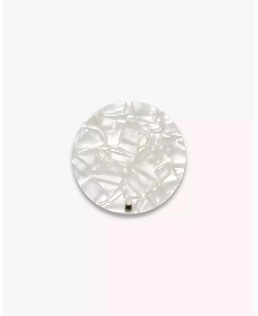 Machete Circle Mirror in White Shell 2