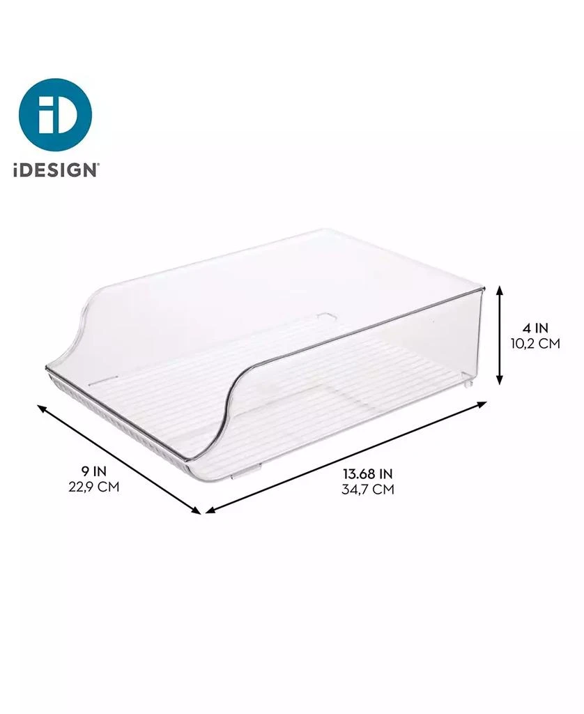 iDesign Water Bottle Organizer for Fridge - Set of 2 - Clear 2