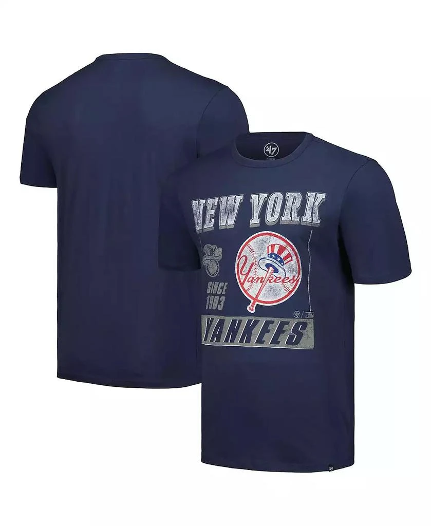 '47 Brand Men's Navy New York Yankees Outlast Franklin T-Shirt 1