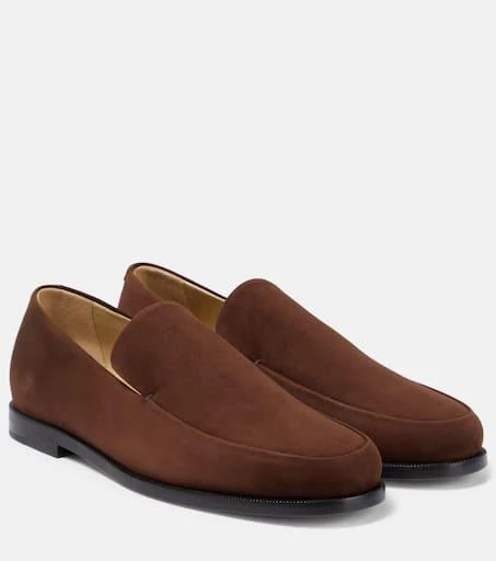 Khaite Alessio suede loafers 1