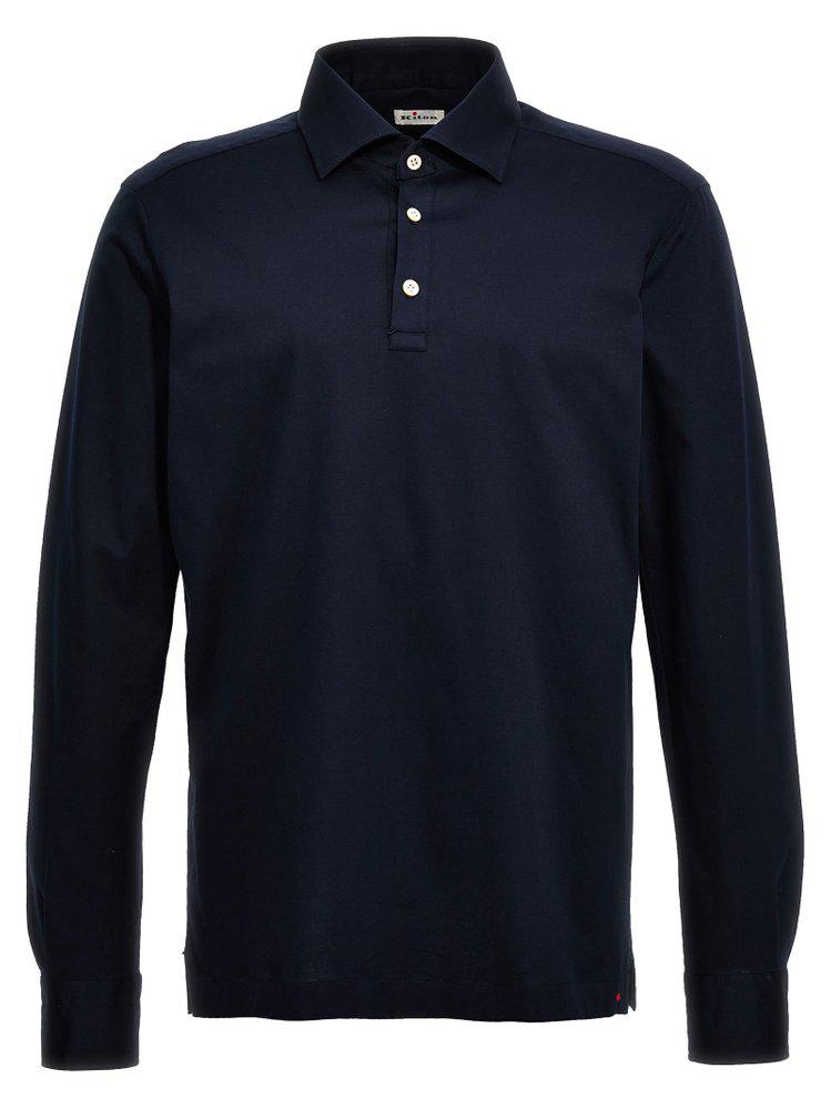 Kiton Kiton Long-Sleeved Buttoned Polo Shirt