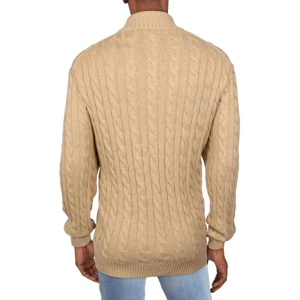 Polo Ralph Lauren Big & Tall Mens 1/4 Zip Cable Knit Pullover Sweater 2