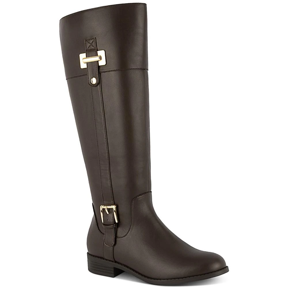 Karen Scott Women's Edenn Buckled Riding Boots, Created for Macy's 1