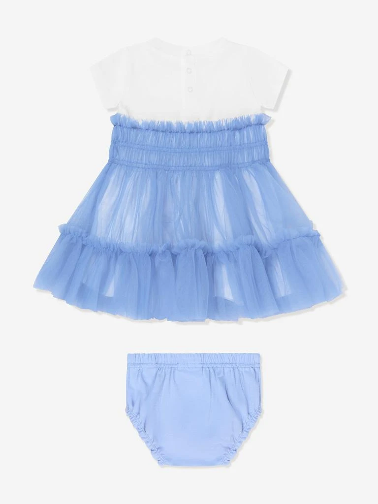 GUESS Guess Baby Girls Mixed Fabric Dress in Blue 2