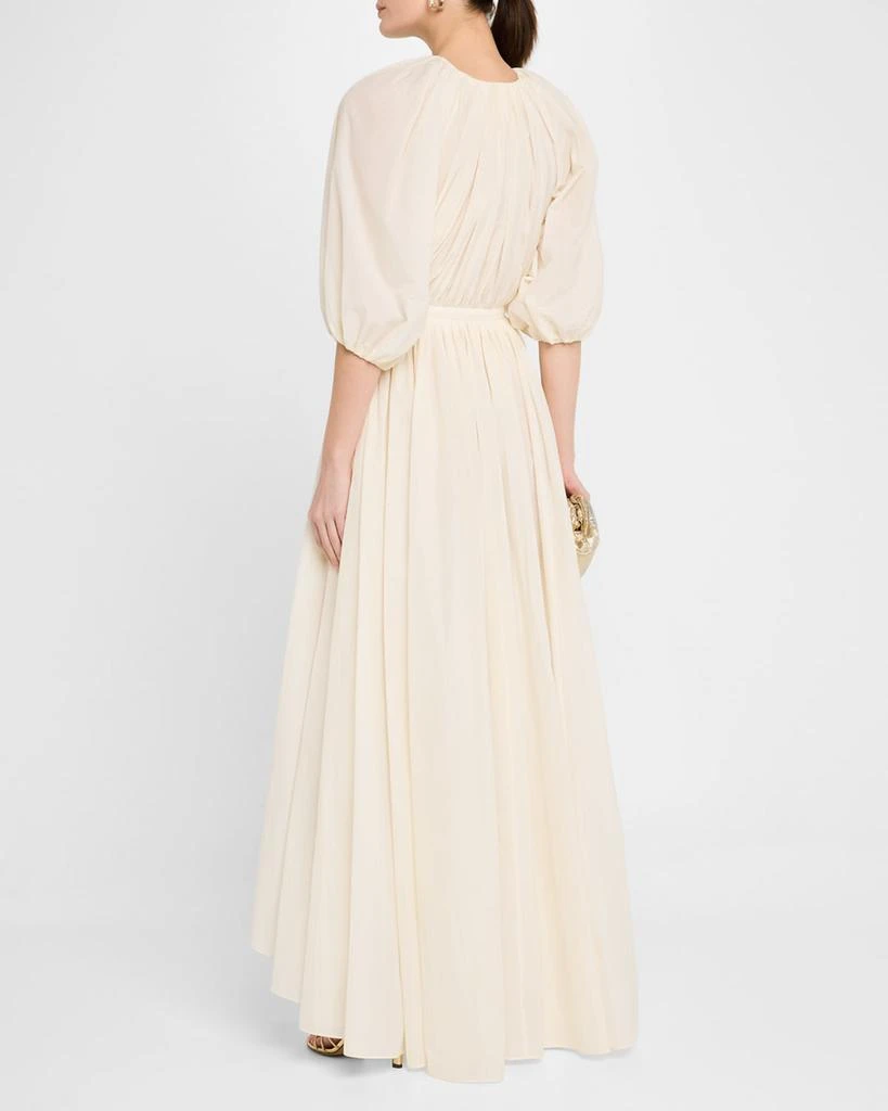 PHILOSOPHY di LORENZO SERAFINI Gathered Short-Sleeve High-Low Dress 3