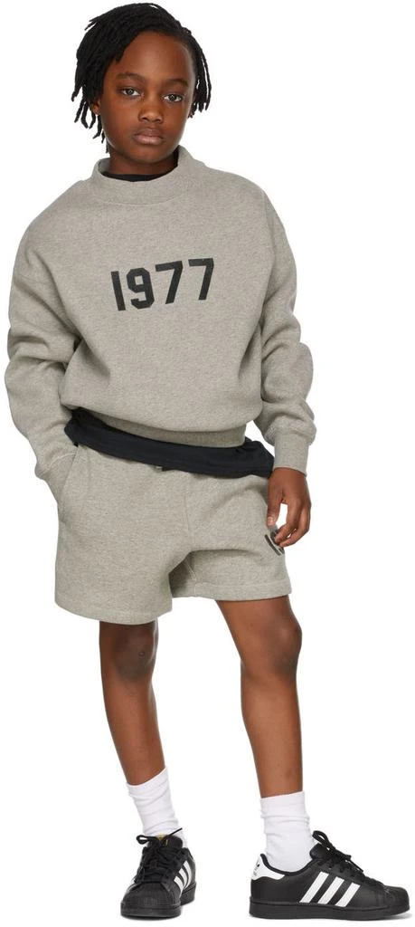 Essentials Kids Grey '1977' Sweatshirt 1