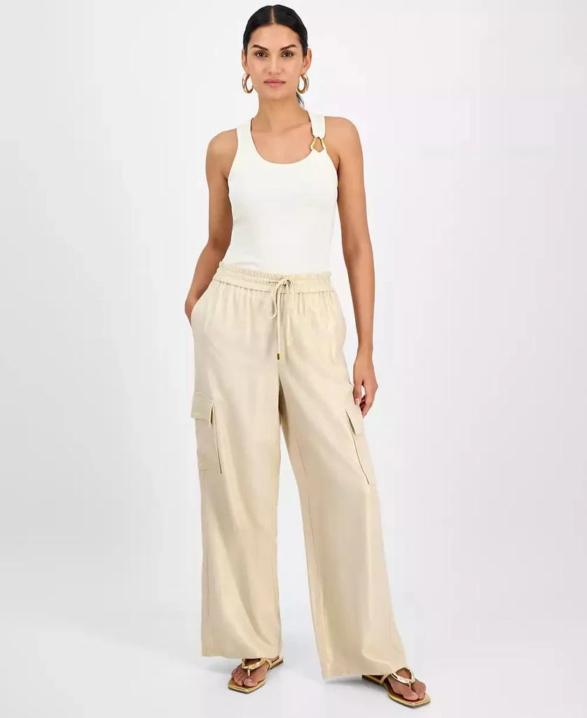 INC International Women's Drawstring Cargo Pants, Exclusively at Macy's 1