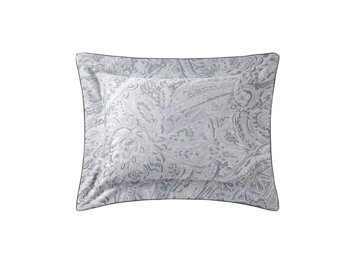 Yves Delorme Yves Delorme - Taie d
oreiller en satin damassé gris, Foulard