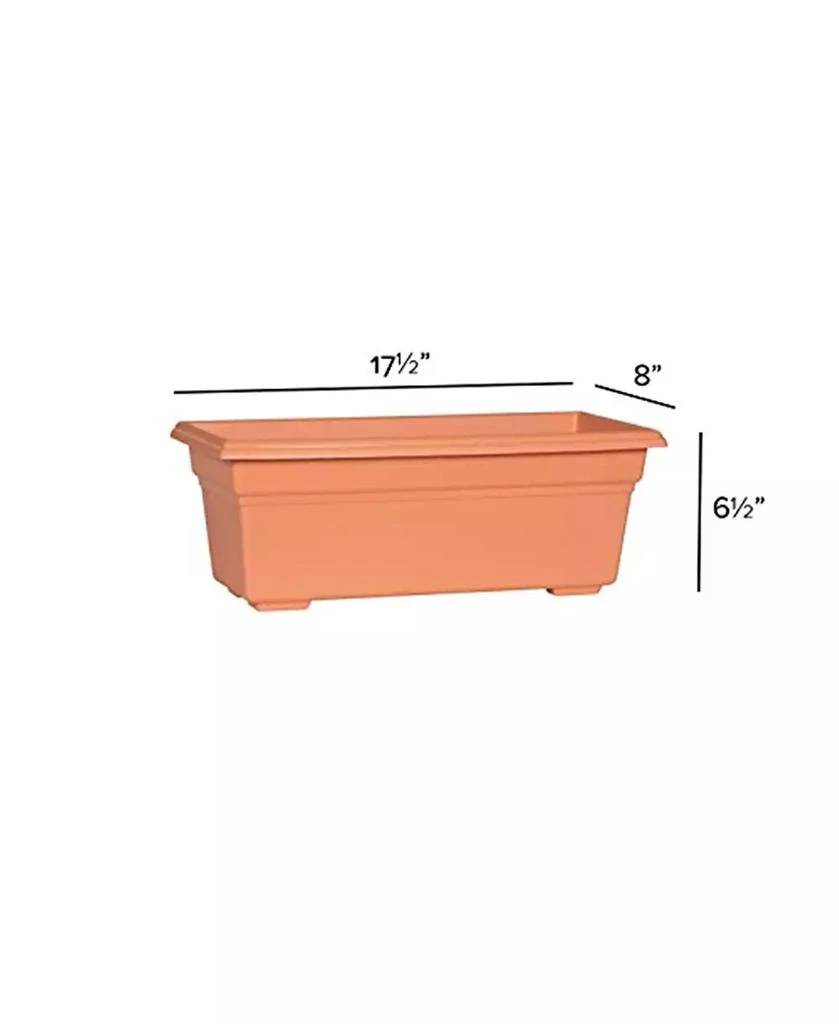 Novelty Manufacturing Countryside Flower Box, Terra Cotta Color, 17.5" 3