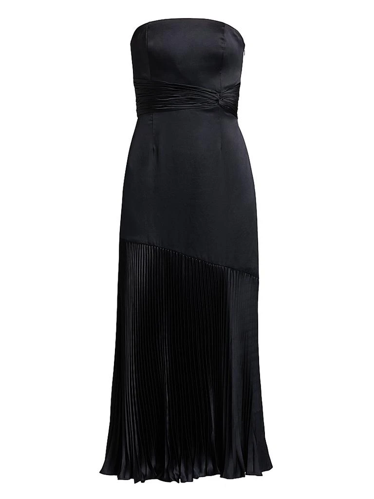 AMUR Milly Strapless Pleated Maxi Dress 1