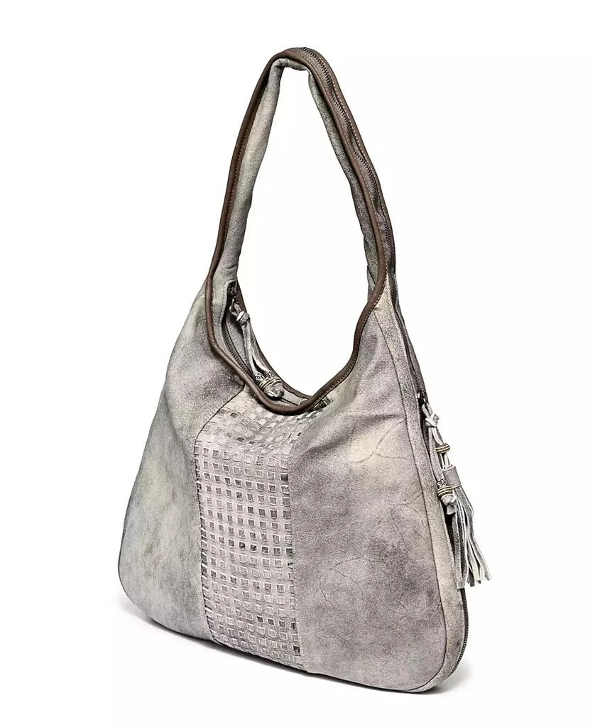 OLD TREND Women's Genuine Leather Dorado Expandable Hobo Bag 7