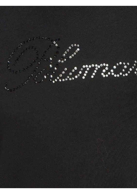 BLUMARINE Blumarine Logo Embellished Long-Sleeved Top 3